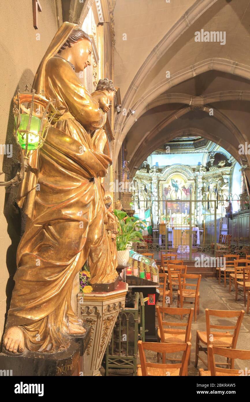 France, haute Vienne, Limoges, chapelle Saint Aurélien (15 XVIIe siècle) appartenant à la fraternité Saint Aurélien, (héritière directe de l'ancienne corporation des bouchers de Limoges) Banque D'Images