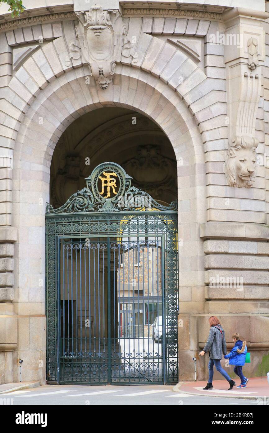 France, haute Vienne, Limoges, préfecture de la haute Vienne construite entre 1903 et 1904 par l'architecte Jules Godefroy Banque D'Images