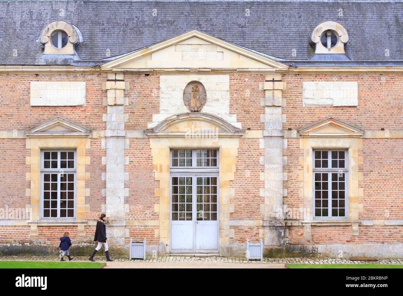 France, Loiret, Sologne, la Ferte Saint Aubin, château du XVIIe siècle, écuries Banque D'Images