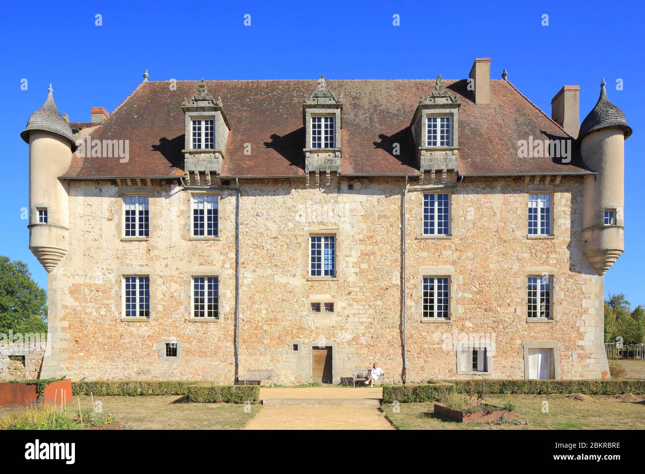 France, haute Vienne, Solignac, Château de la Borie (XVIIe siècle) style Renaissance tardif Banque D'Images