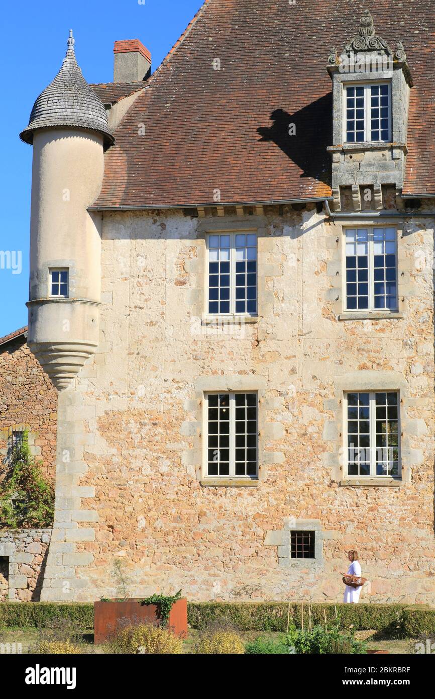 France, haute Vienne, Solignac, Château de la Borie (XVIIe siècle) style Renaissance tardif Banque D'Images