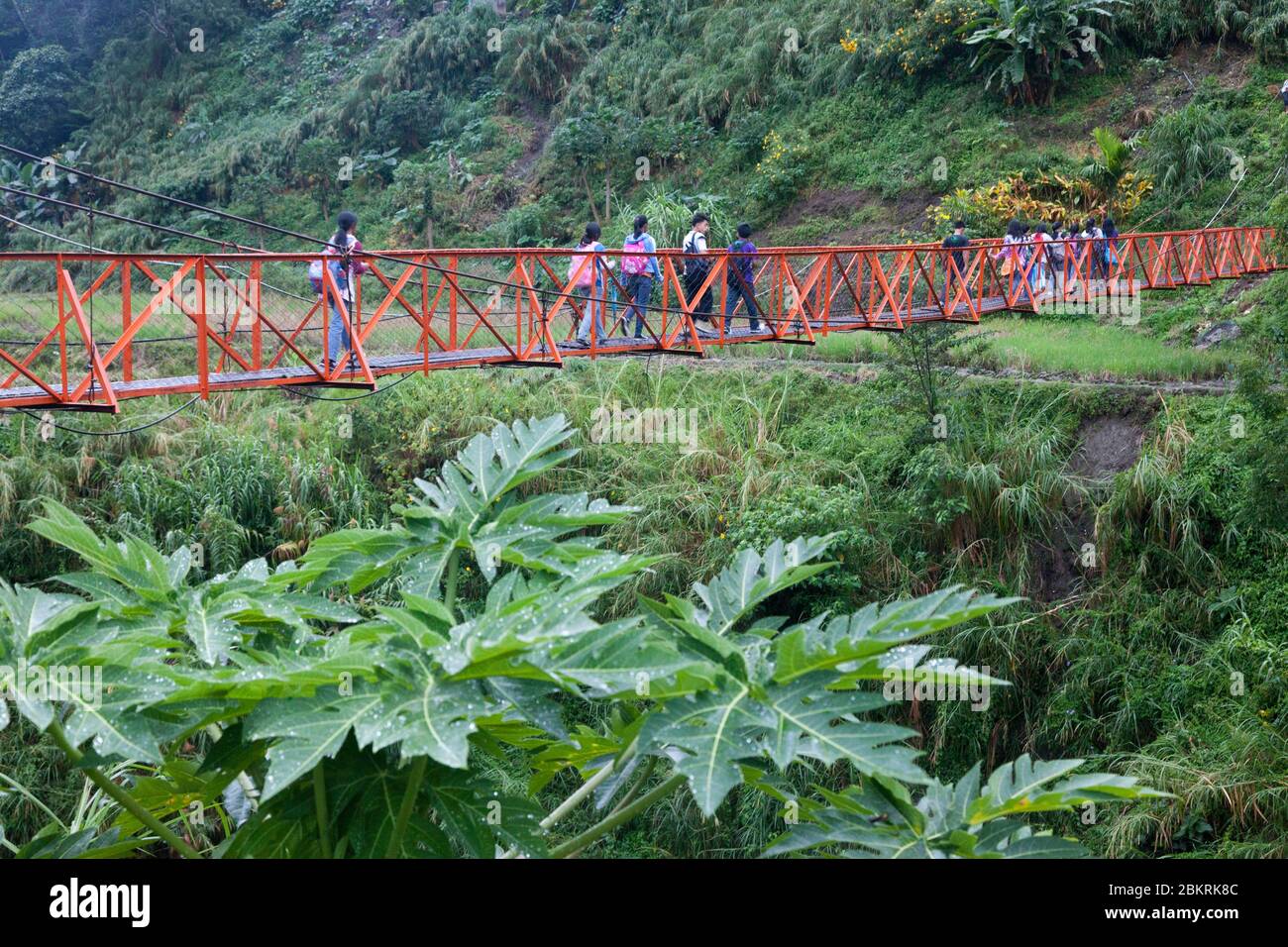 Philippines, île de Luzon, province d'Ifugao, village de Batad Banque D'Images