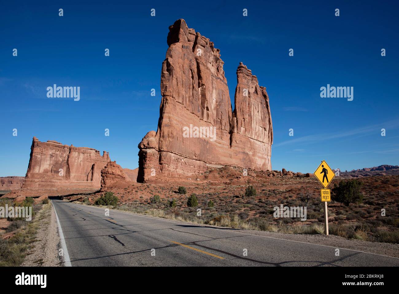 États-Unis, Utah, plateau du Colorado, parc national d'Arches Banque D'Images
