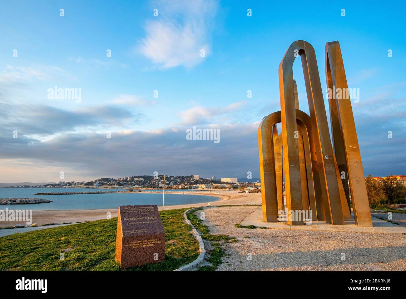 France, Bouches du Rhône, Marseille, les plages du Prado, les 7 portes de Jérusalem Banque D'Images