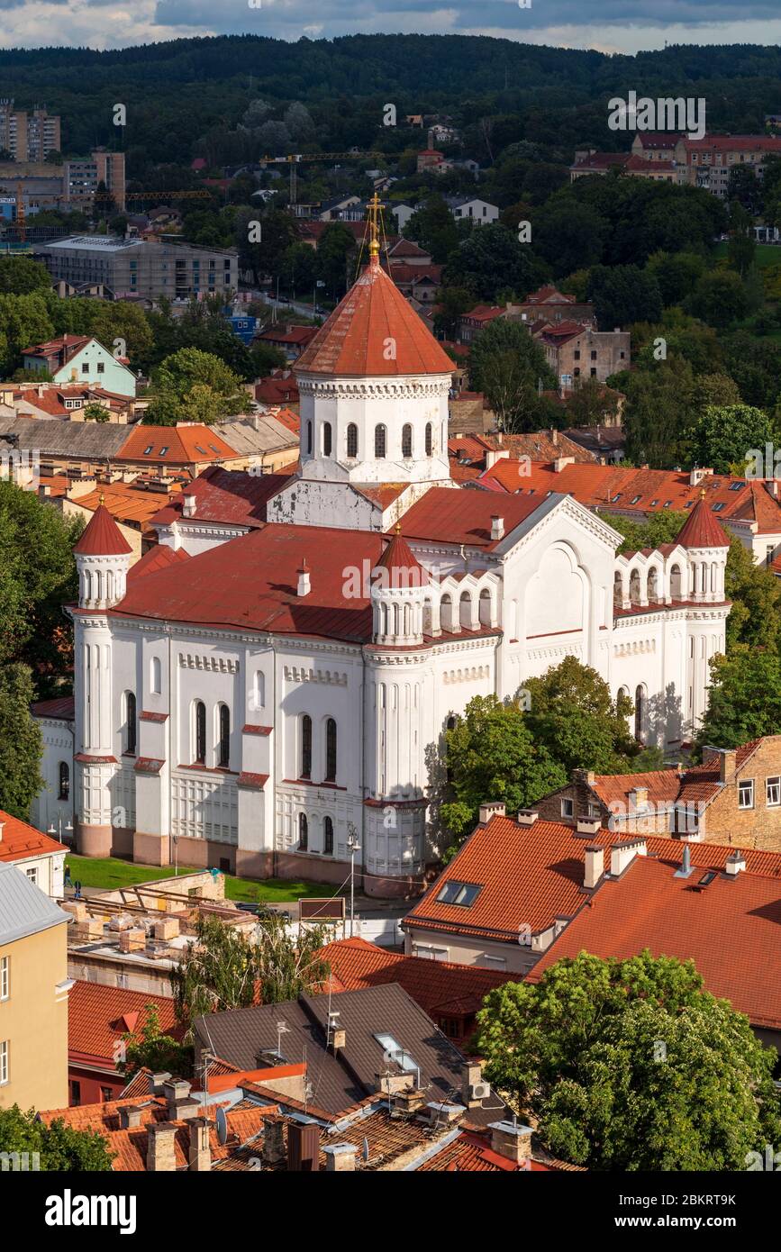 Lituanie (États baltes), Vilnius, Cathédrale orthodoxe de Théotokos Banque D'Images
