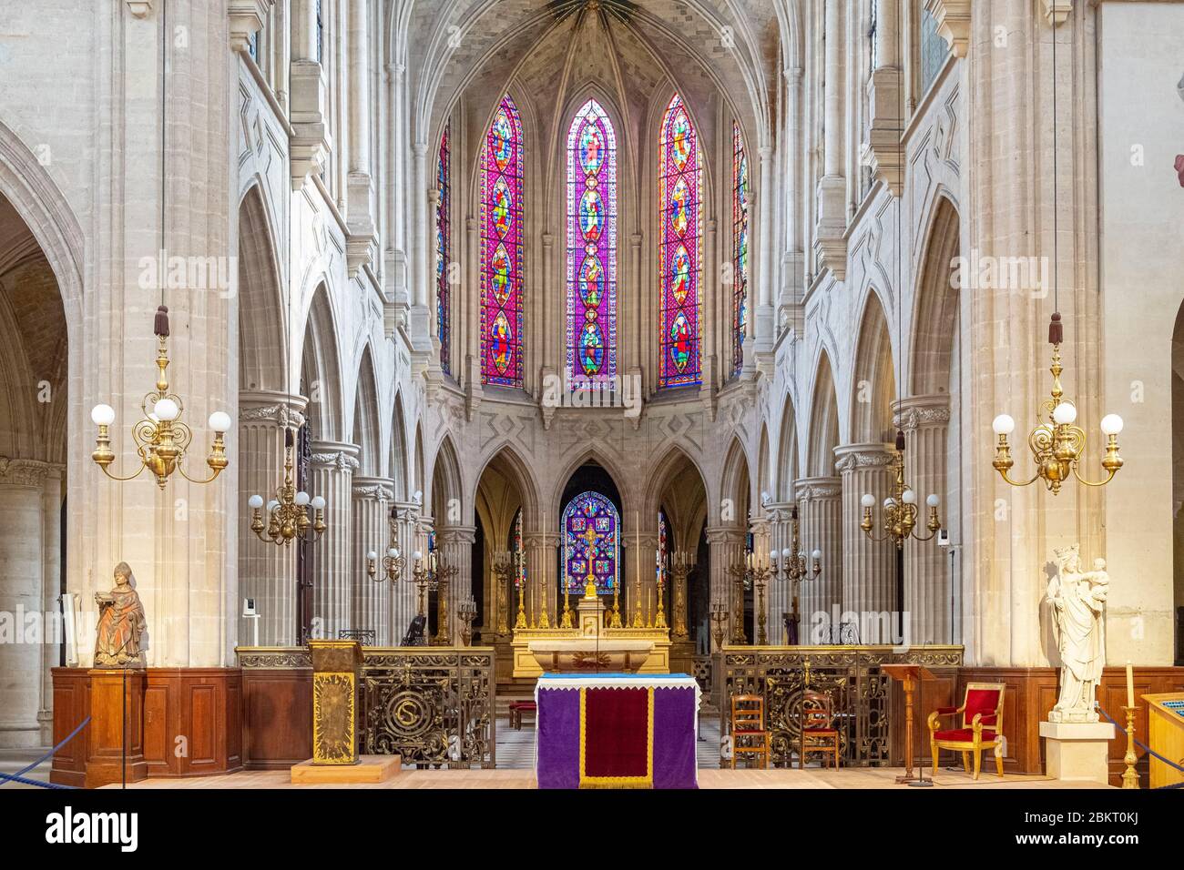 France, Paris, église Saint Germain l'Auxerrois, connue sous le nom de paroisse des artistes Banque D'Images