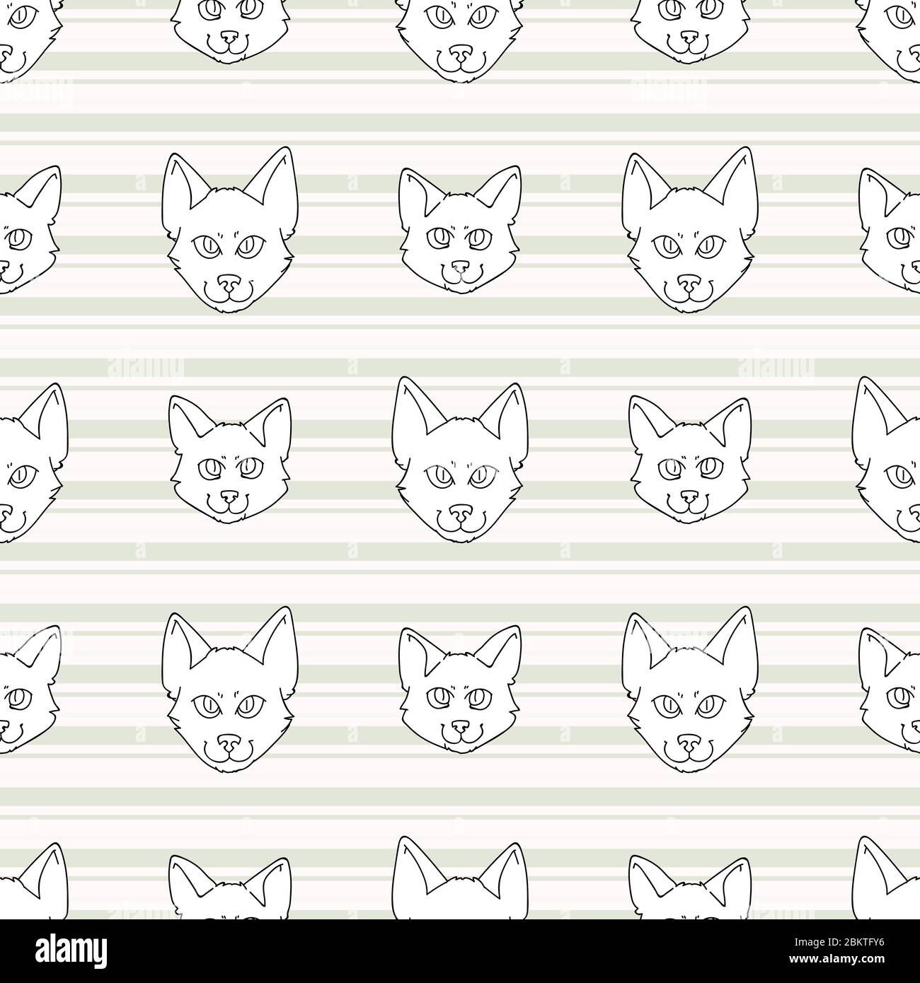 Joli Dessin Anime Monochrome Japonais Noir Et Blanc Chat Et Chaton Visage Sans Couture Motif Vectoriel Race De Chat Race Domestique De Race De Race De Chat De Linet Cat Image Vectorielle Joli Dessin Anime Monochrome Japonais Noir Et Blanc Chat Et Chaton Visage Sans Couture Motif Vectoriel Race De Chat Race Domestique De Race De Race De Chat De Linet Cat Image Vectorielle