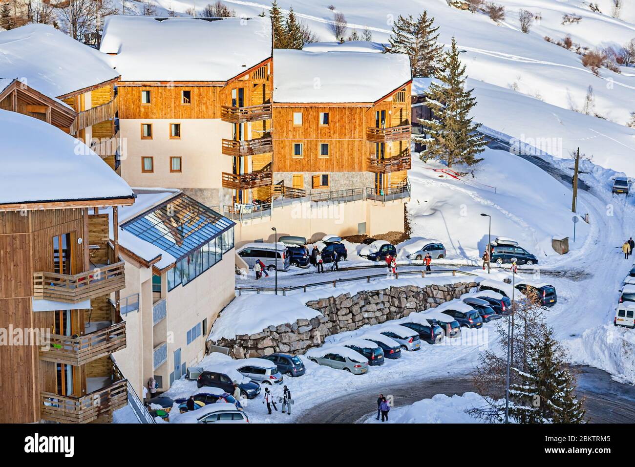 Station de ski d'Orcières près de Gap, France Photo Stock - Alamy