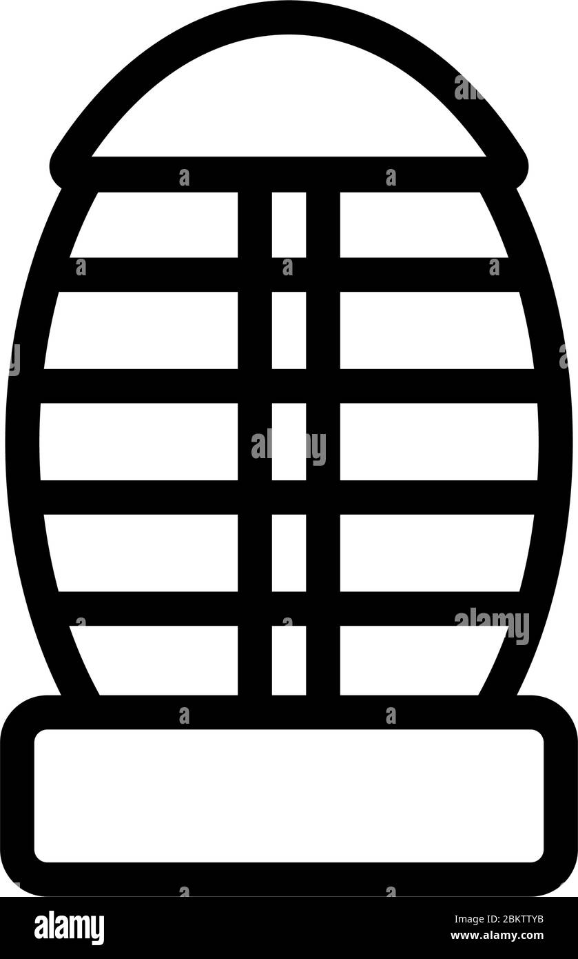 illustration du contour du vecteur de l'icône d'appât moustique Illustration de Vecteur