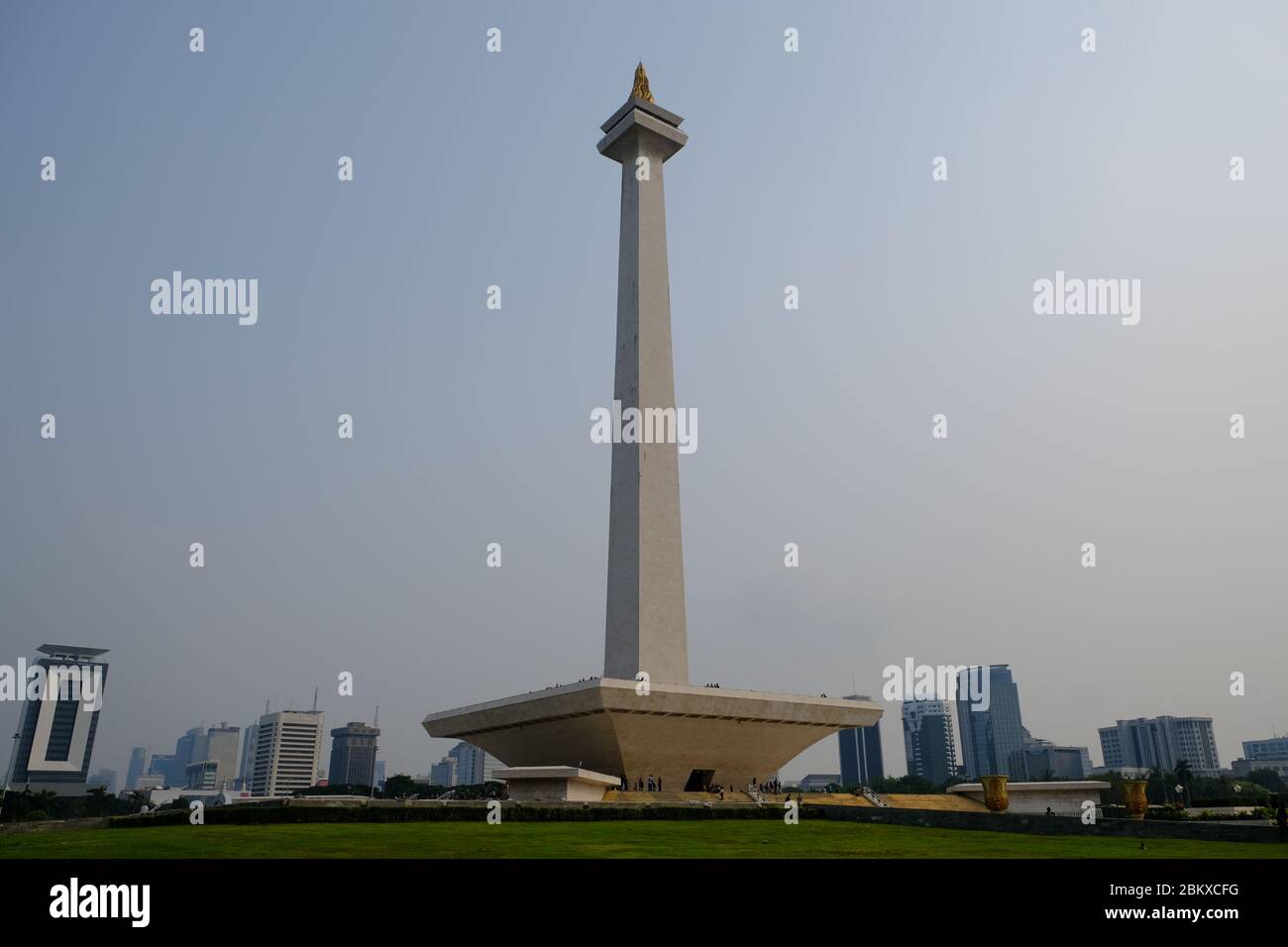 Jakarta Indonésie - Tour du Monument national sur la place Merdeka Banque D'Images
