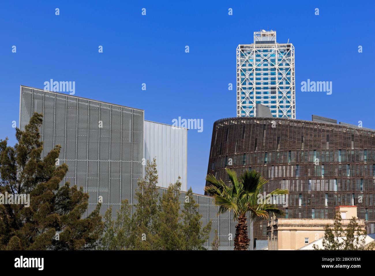 Bâtiment PRBB, Port olympique, Barcelone, Catalogne, Espagne, Europe Banque D'Images