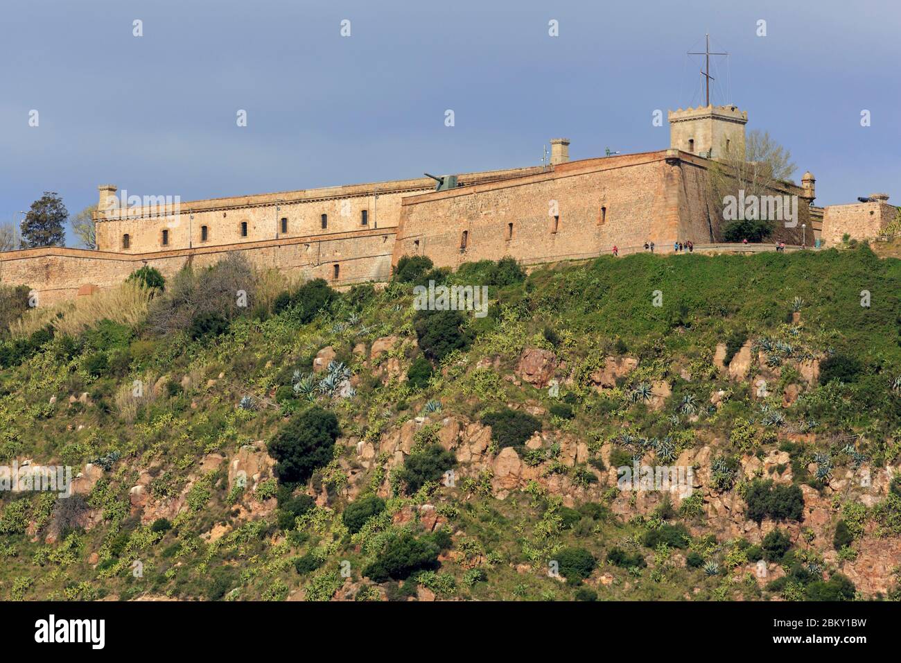 Château de Montjuic, Barcelone, Catalogne, Espagne, Europe Banque D'Images