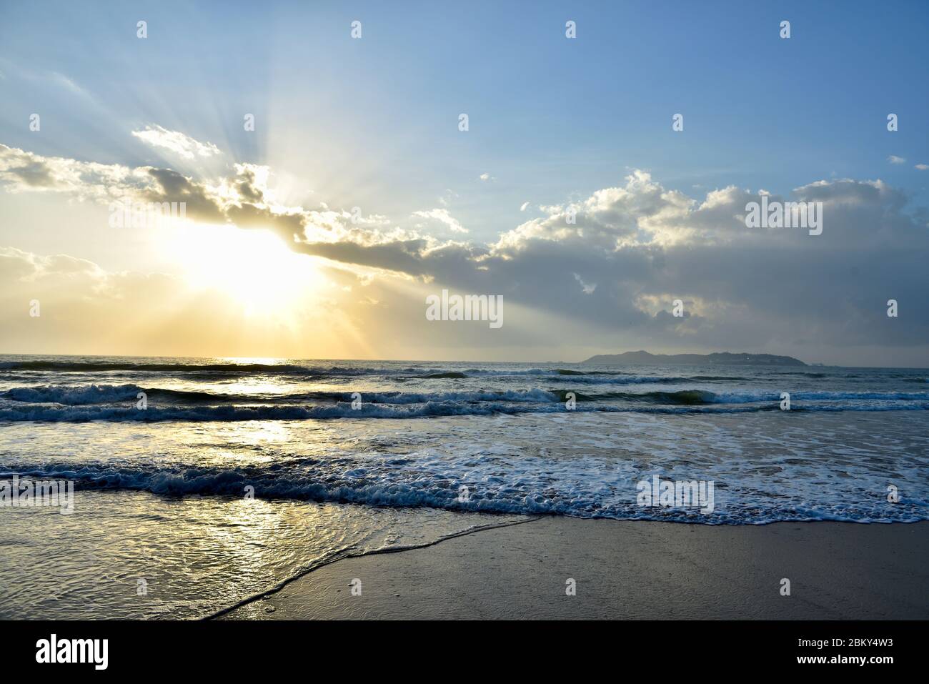 Sanya, province de Hainan, Chine. Pittoresque île de Wuzhizhou Banque D'Images