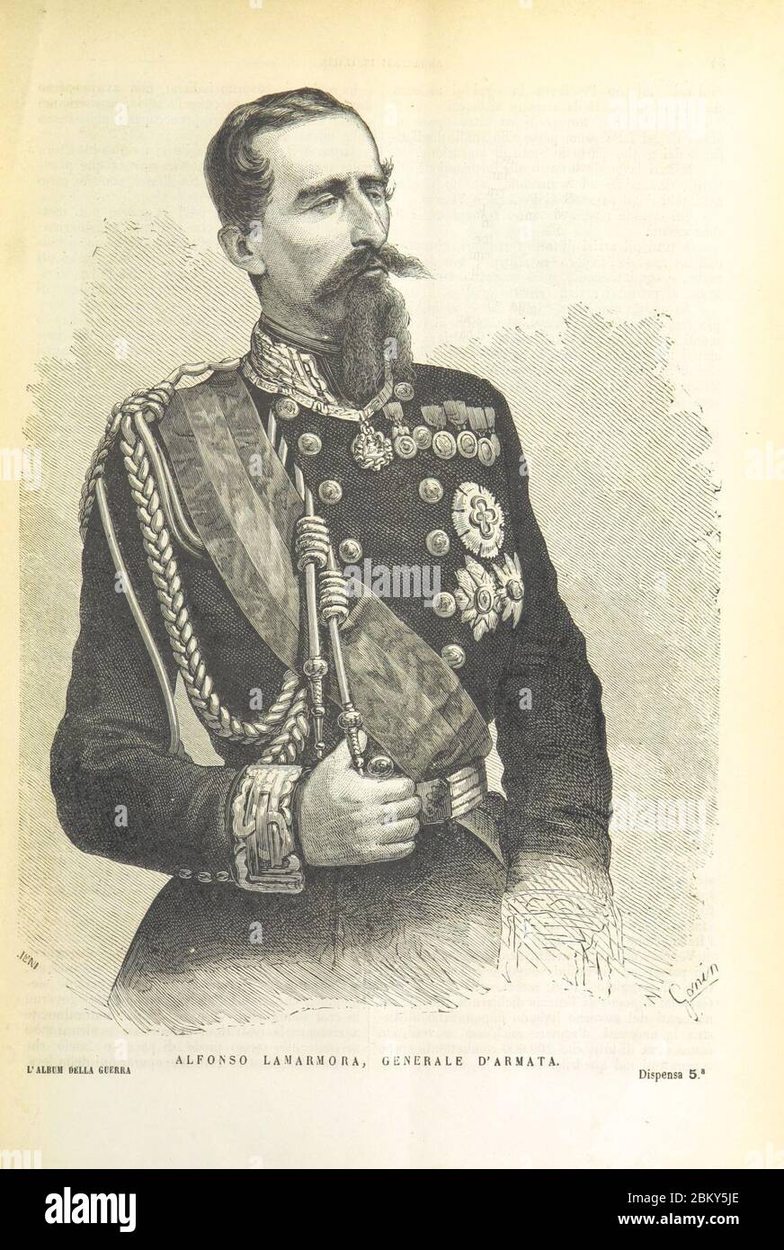Image prise de la page 39 de 'Album della guerra del 1866' (11088973154). Banque D'Images