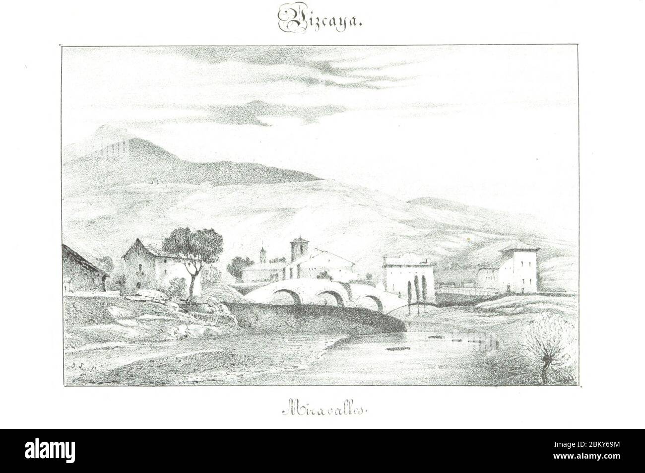 Image prise de la page 425 de 'Revista pintoresca de las provincias Bascongadas. Edicion de Lujo. Adorsous ... por S. Lambla. Escrira por L. M. de E. y A. y H. Entrega 1-45'. Banque D'Images