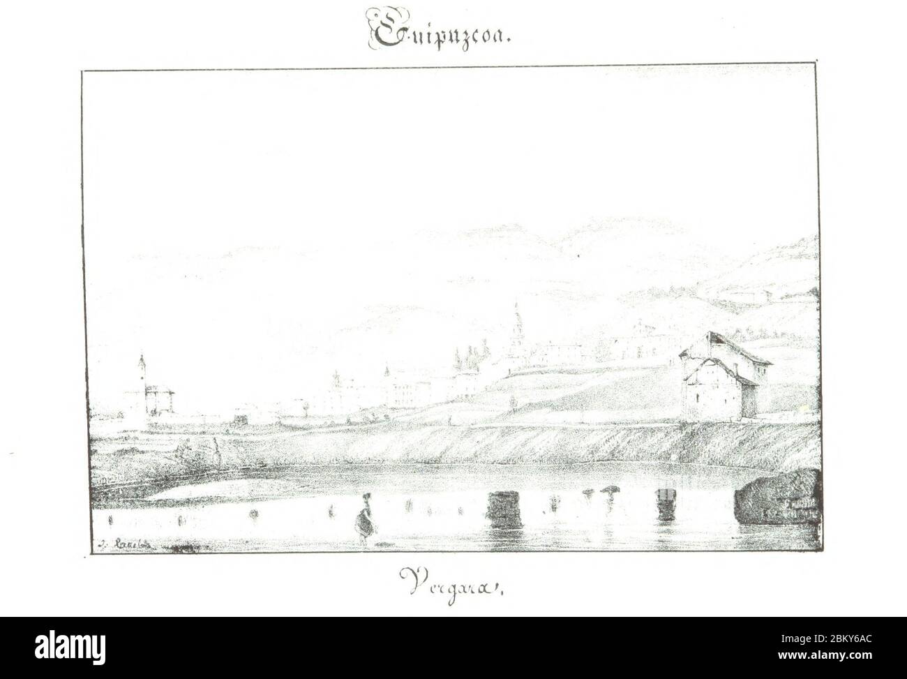 Image prise de la page 423 de 'Revista pintoresca de las provincias Bascongadas. Edicion de Lujo. Adorsous ... por S. Lambla. Escrira por L. M. de E. y A. y H. Entrega 1-45'. Banque D'Images