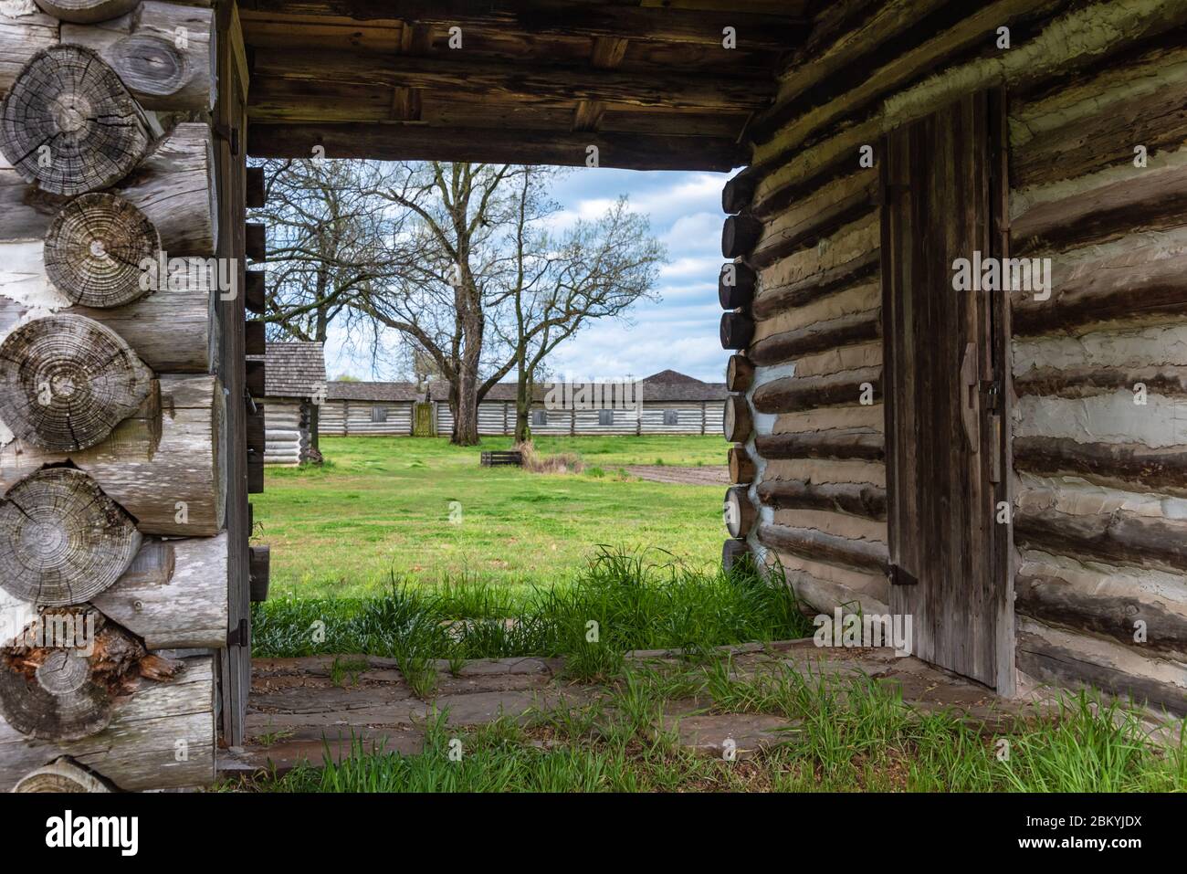 Site historique de fort Gibson à fort Gibson, Oklahoma. (ÉTATS-UNIS) Banque D'Images