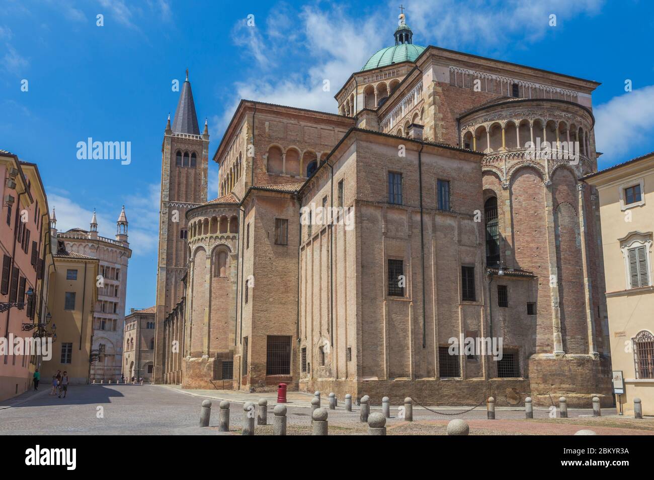 Cathédrale de Parme de Santa Maria Assunta, Parme, Emilie-Romagne, Italie Banque D'Images