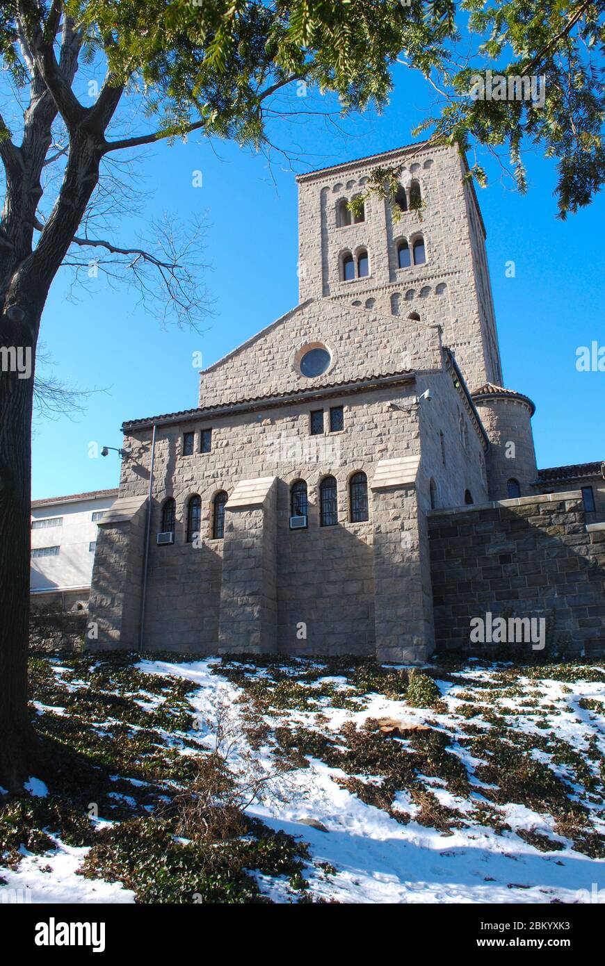 Architecture de la fortification des loisirs dans l'espace public fort Tryon Park, Riverside, Broadway, New York, NY 10040 États-Unis conçu par Olmsted Brothers Banque D'Images