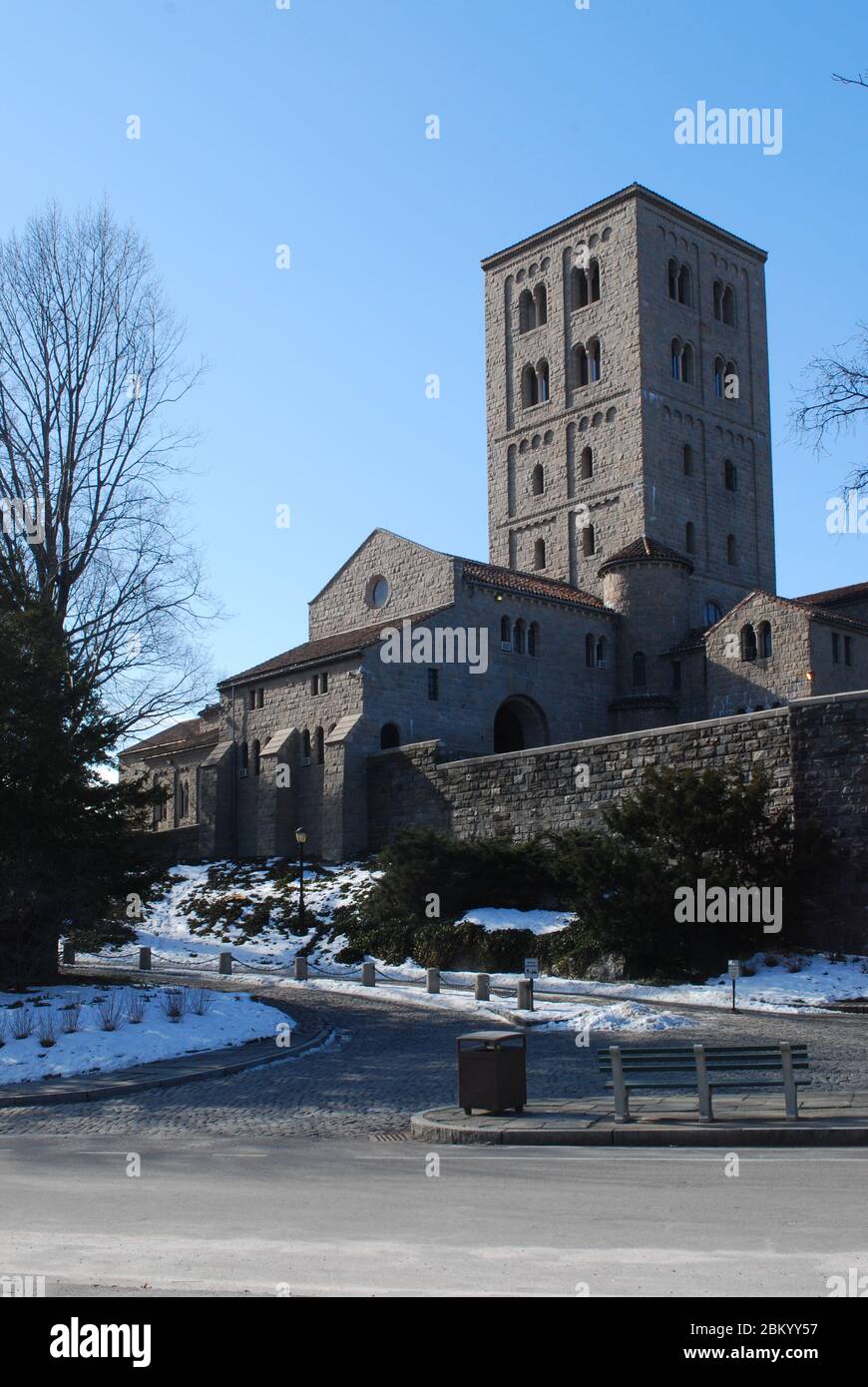 Architecture de la fortification des loisirs dans l'espace public fort Tryon Park, Riverside, Broadway, New York, NY 10040 États-Unis conçu par Olmsted Brothers Banque D'Images