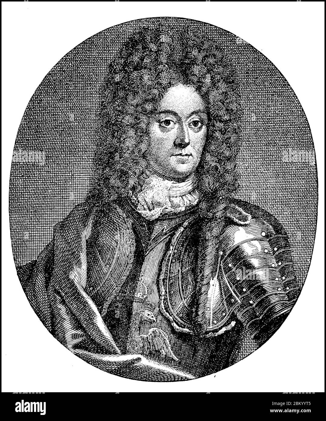 François le fort, Franz Lefort, 12 janvier 1656 - 12 mars 1699, est un confident de Peter I. et le premier amiral russe / François le fort, Franz Lefort, 12. Janvier 1656 - 12. März 1699, war ein Vertrauter des Zaren Peter I. und der erste russische Admiral, Historisch, historique, numérique reproduction améliorée d'un original du 19ème siècle / digitale Reproduktion einer Originalvorlage aus dem 19. Jahrhundert, Banque D'Images