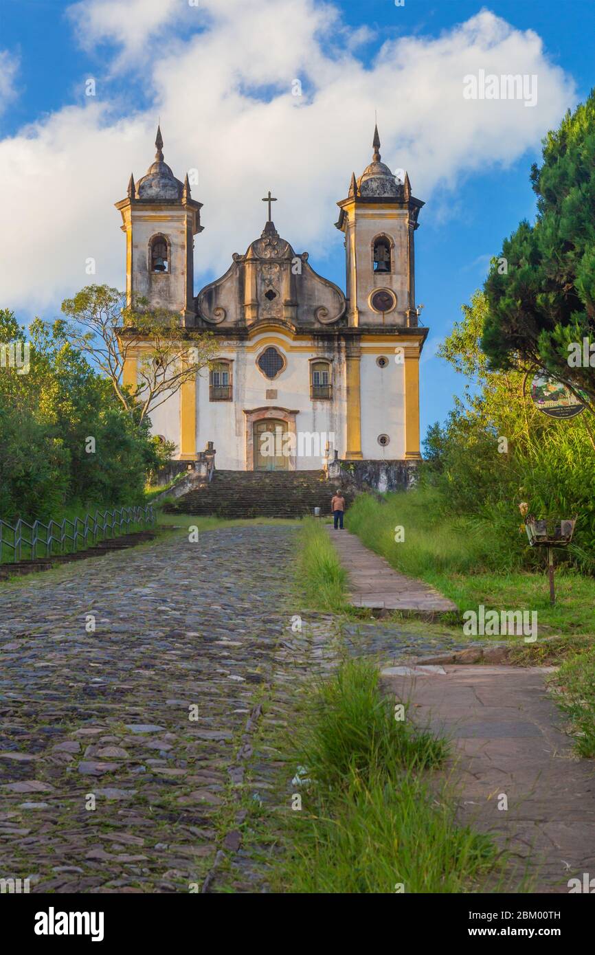 Église de Sao Francisco de Paula, Ouro Preto, État de Minas Gerais, Brésil Banque D'Images