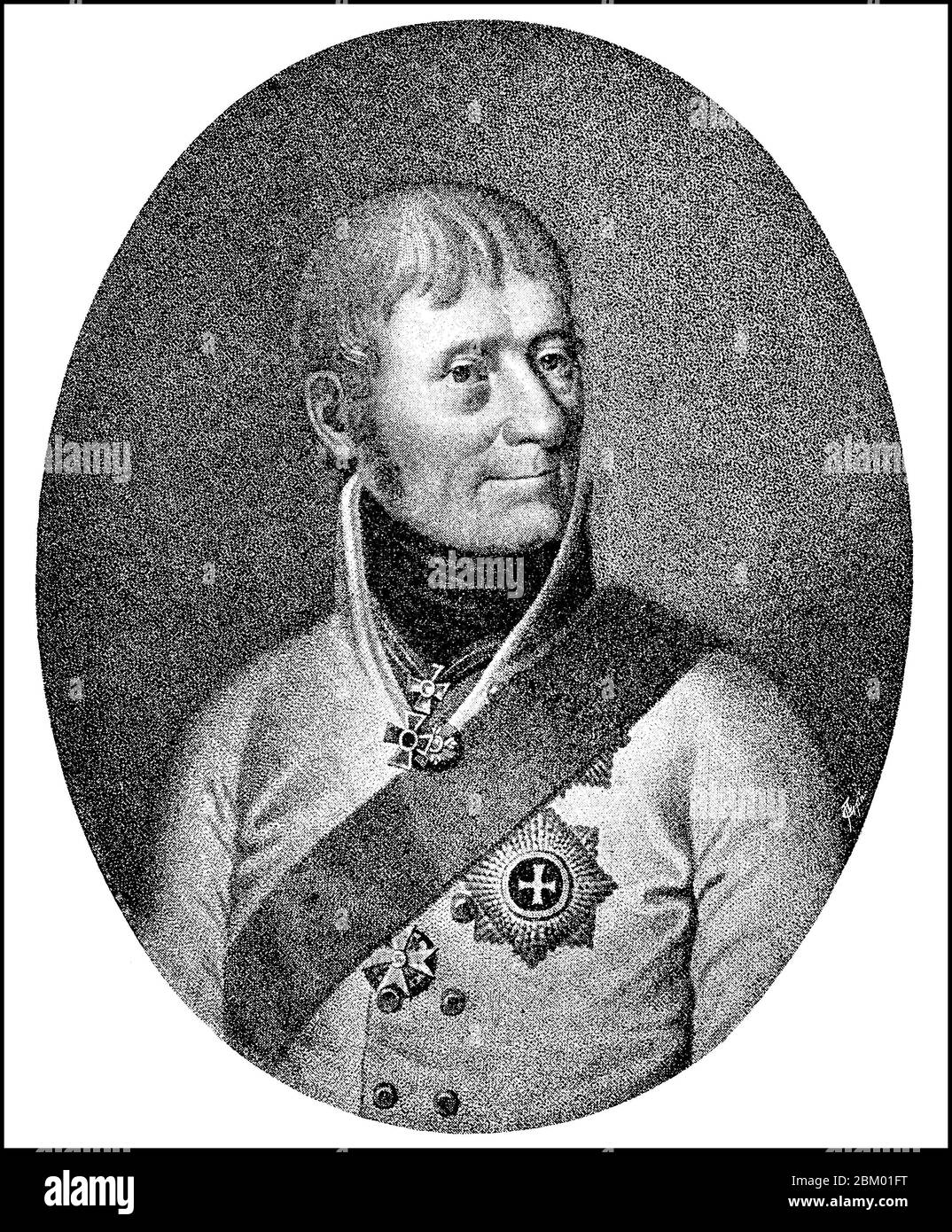 Comte Levin, Leontijewitsch août Theophil von Bennigsen, 10 1745 février - 3 décembre 1826, était un officier de la famille noble de Basse-Saxe de Bennigsen. Il est d'abord dans les services électoraux Hanoverian et plus tard général a été la cavalerie de l'armée russe / Graf Levin, Leontijewitsch, août Theophil von Bennigsen, 10. 1745 février - 3. Dezember 1826, war ein Offizier aus dem niedersächsischen Adelsgeschlecht der Bennigsen. Er stand zunächst in kurfürstlich-hannoverschen Diensten und wurde später General der Kavallerie der russischen Armee, Historisch, historique, digital reprop Banque D'Images