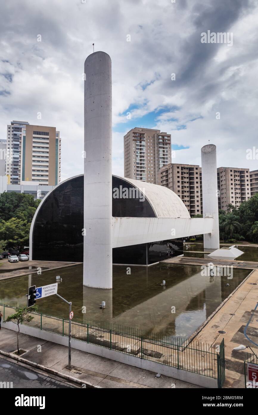 Memorial da America Latina, 1989 ans, Oscar Niemeyer, Sao Paulo, Brésil Banque D'Images