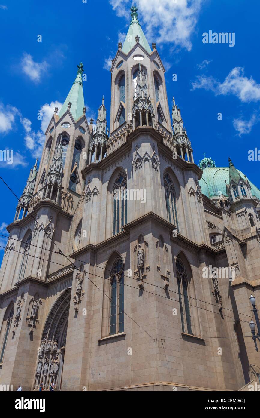 Cathédrale, Sao Paulo, Brésil Banque D'Images