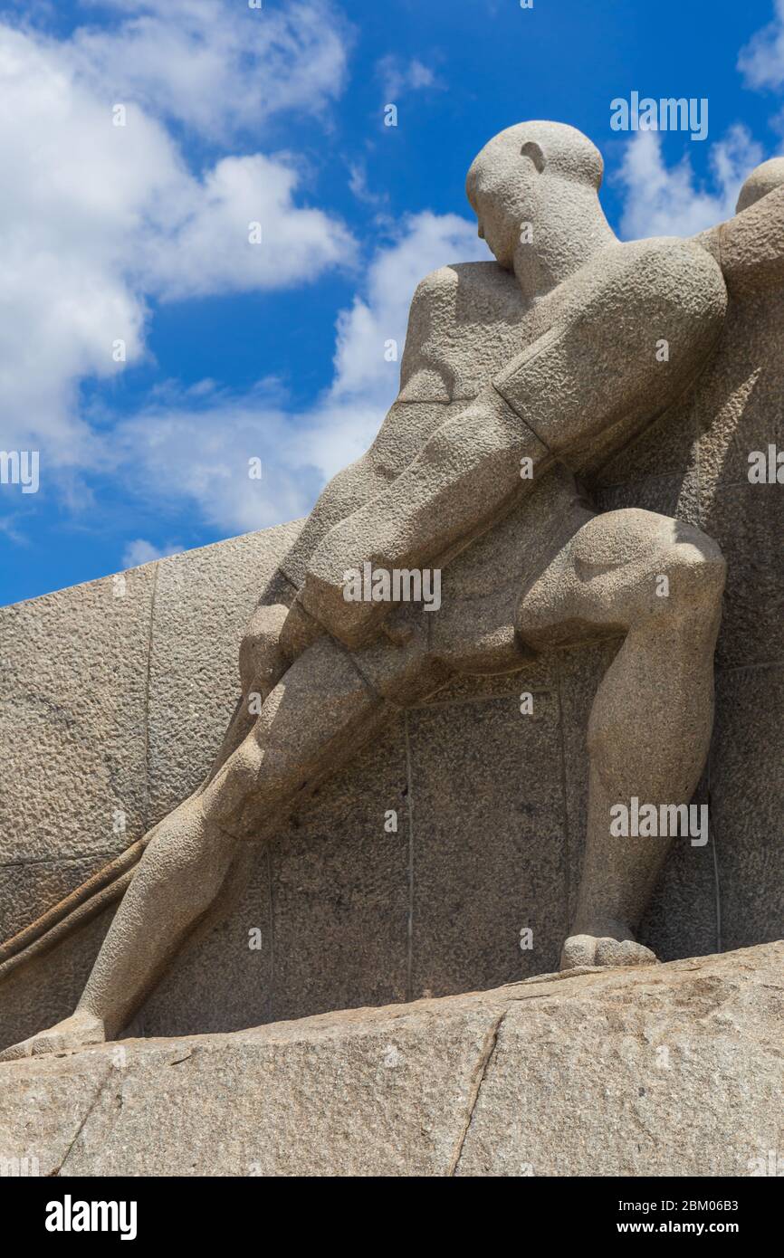 Monument de Bandeiras, 1953, Victor Brecheret, Sao Paulo, Brésil Banque D'Images