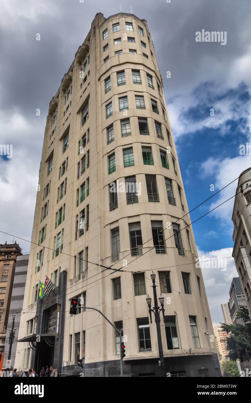 Bâtiment ancien, Sao Paulo, Brésil Banque D'Images