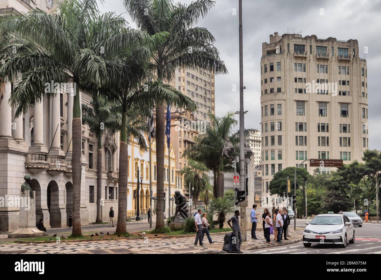 Bâtiment ancien, Sao Paulo, Brésil Banque D'Images