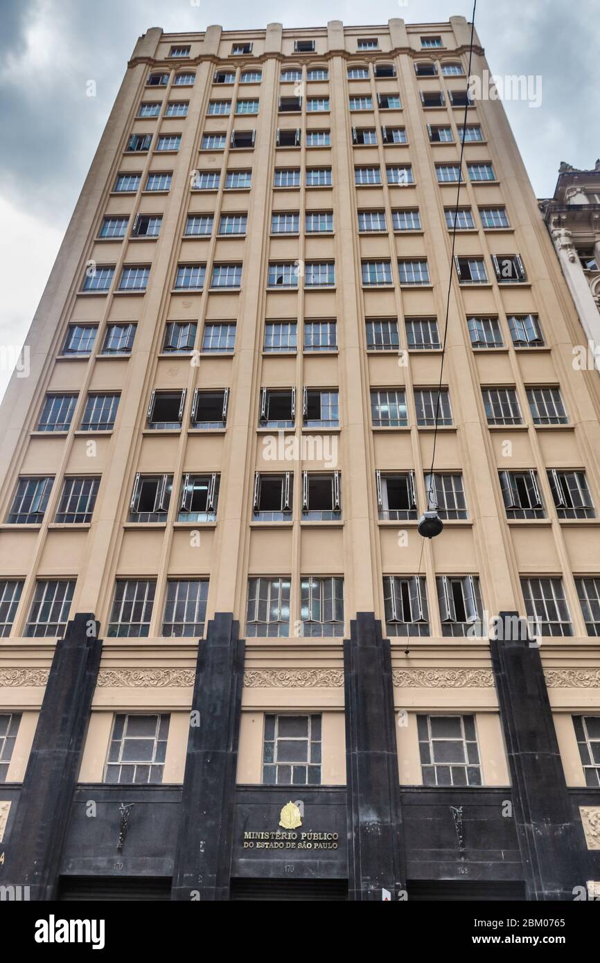 Bâtiment ancien, Sao Paulo, Brésil Banque D'Images