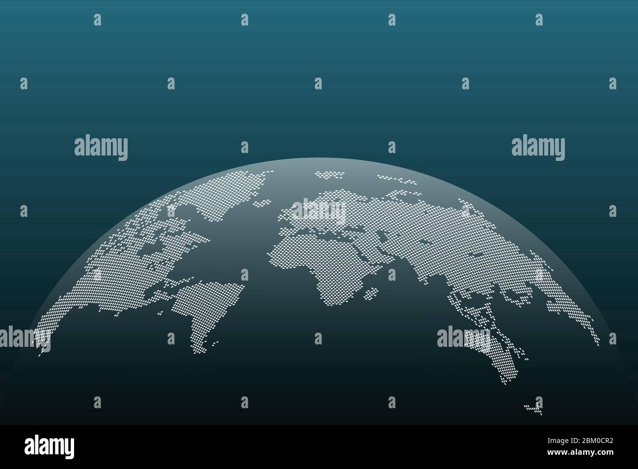 Illustration vectorielle de la carte du monde points isolée Illustration de Vecteur