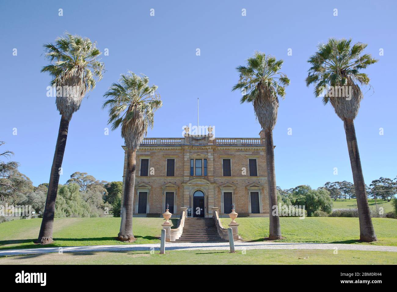 Martindale Hall de style géorgien, achevé en 1880, Mintaro, Australie méridionale Banque D'Images