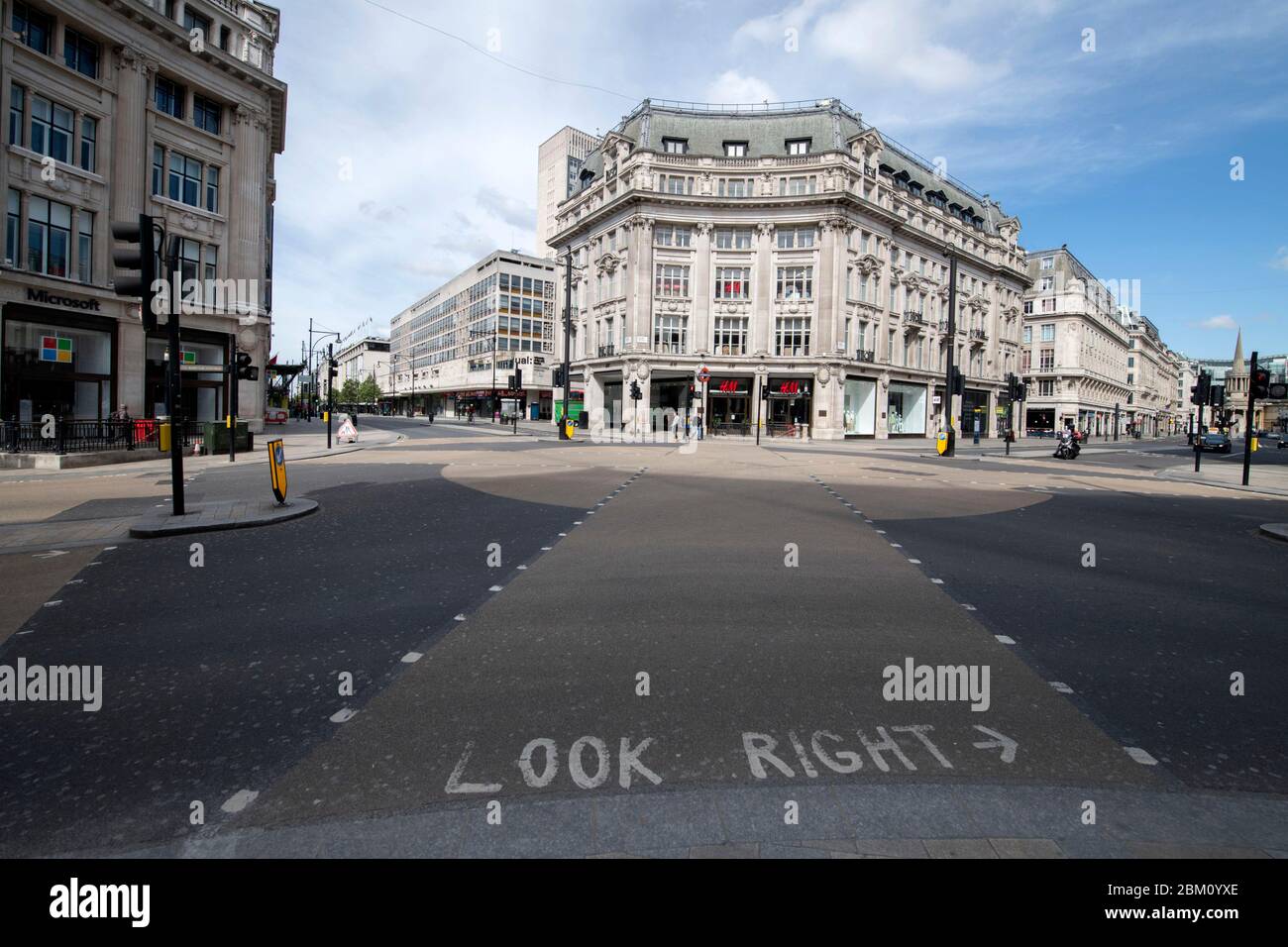 Londres, GROSSBRITANNIEN. 05e mai 2020. Oxford Circus - les rues et les attractions touristiques de Londres sont désertes en raison du virus de la corona verrouillage. Londres, 05.05.2020 | usage dans le monde crédit : dpa/Alay Live News Banque D'Images