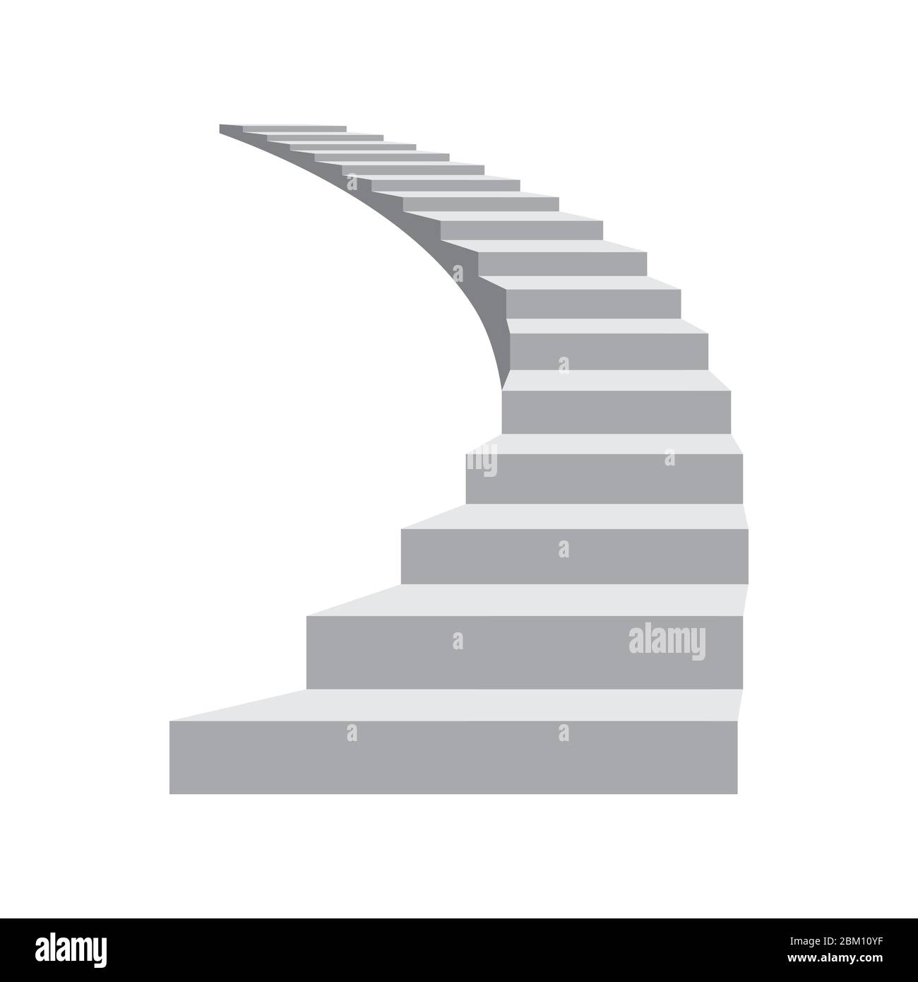 Illustration vectorielle de l'escalier isolée sur fond blanc Illustration de Vecteur