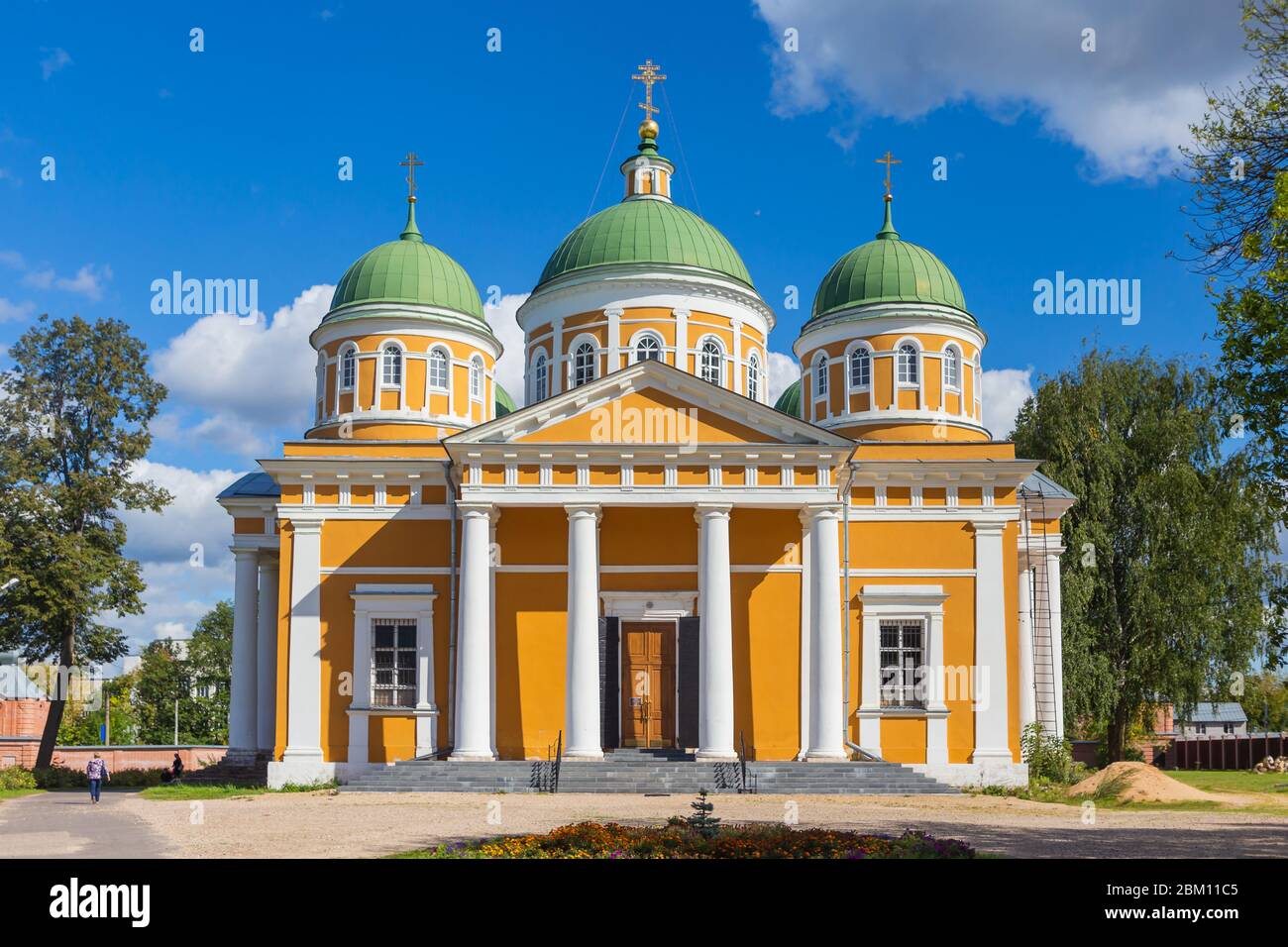 Cathédrale de la Nativité, monastère de la Nativité, 1820, Tver, région de Tver, Russie Banque D'Images
