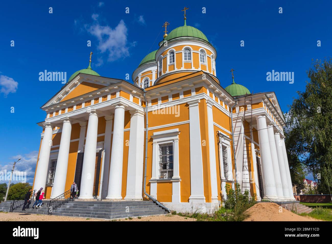 Cathédrale de la Nativité, monastère de la Nativité, 1820, Tver, région de Tver, Russie Banque D'Images