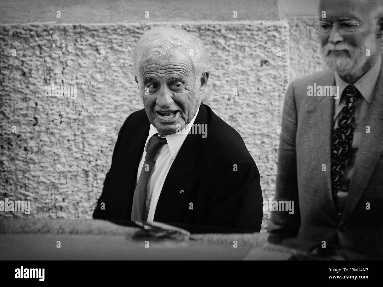 Venise, Italie. 08 septembre 2016. Jean-Paul Belmondo arrive au Palazzo del Casino lors du 73e Festival du film de Venise . Banque D'Images