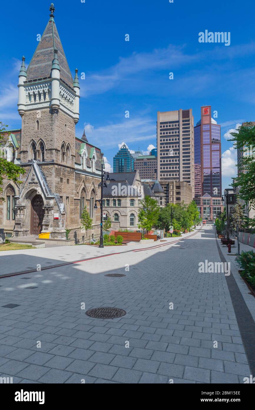 Rue McTavish, Université McGill, Montréal, Québec, Canada Banque D'Images