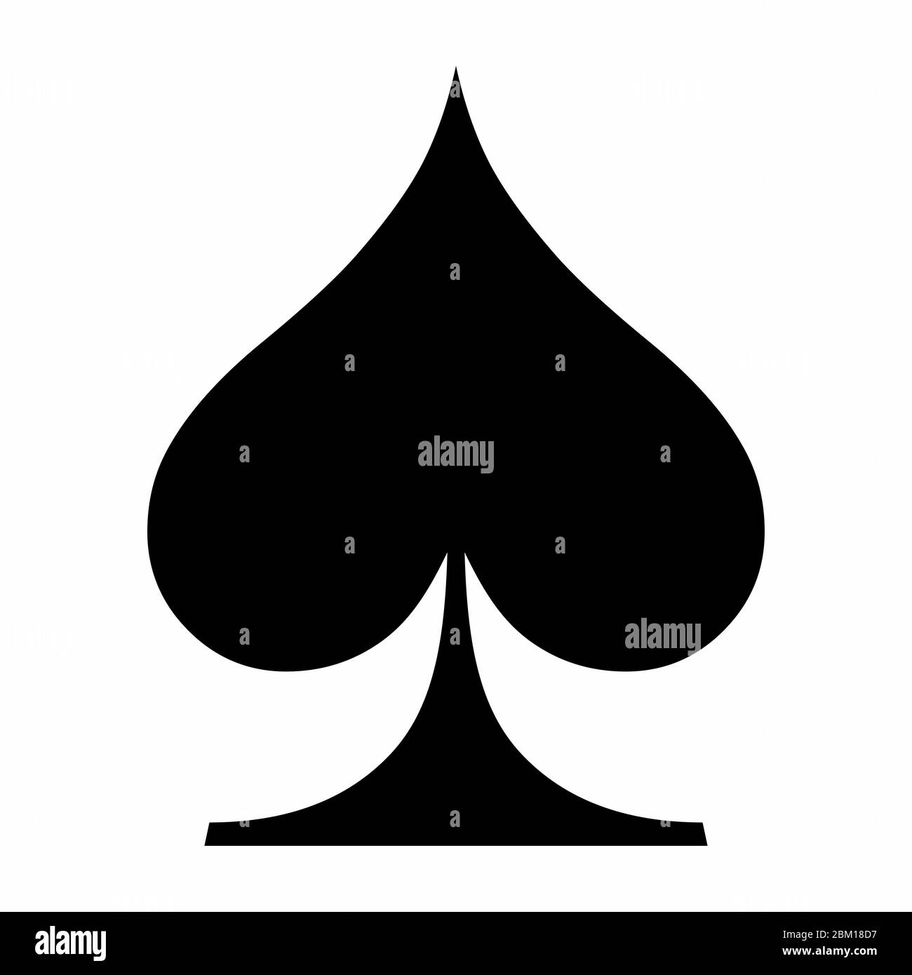 Symbole de pique Banque d'images vectorielles - Alamy