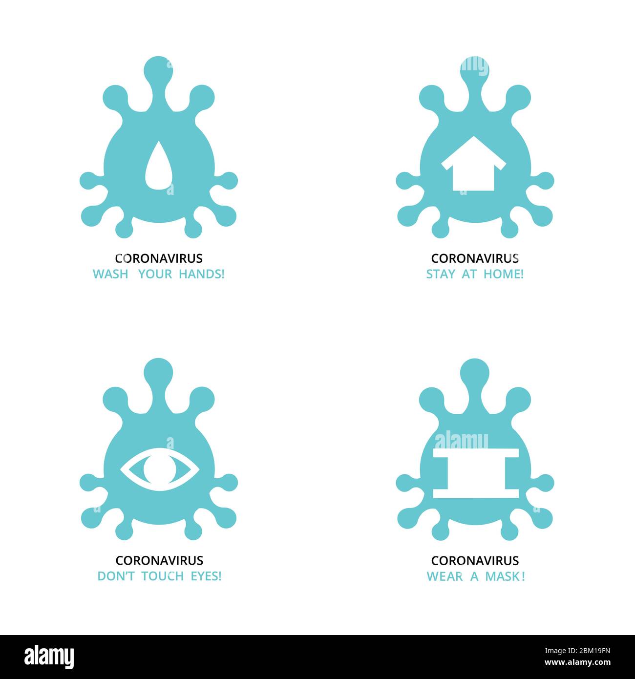 virus , bactéries , microbe ensemble de formes d'icône , groupe de schémas des icônes de médecine avec des signes de recommandation de texte pour la quarantaine à auto-isolat Illustration de Vecteur