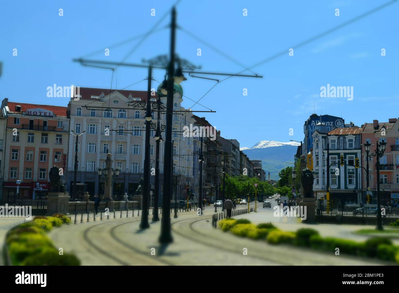 Pont Lions, Centre, Sofia, Bulgarie, Europe Banque D'Images