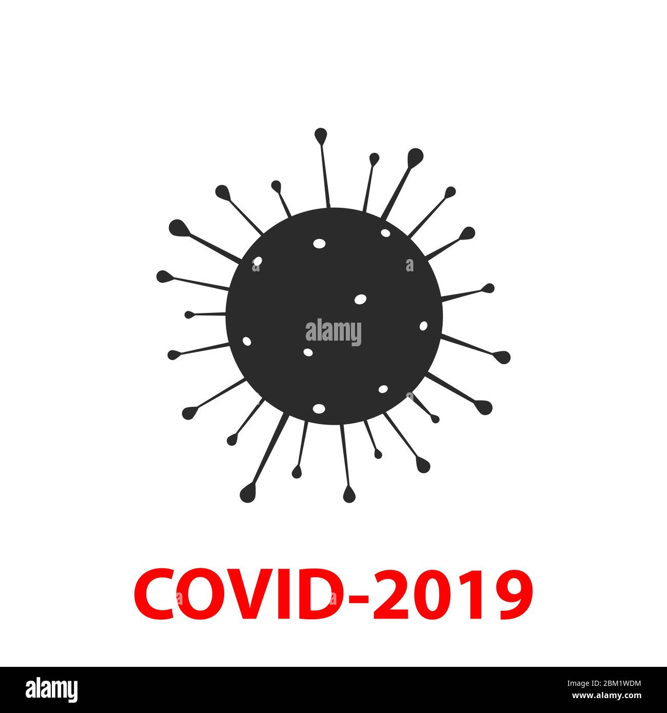 Coronavirus Icon, 2019-nCov Nouveau concept de coronavirus Illustration de Vecteur