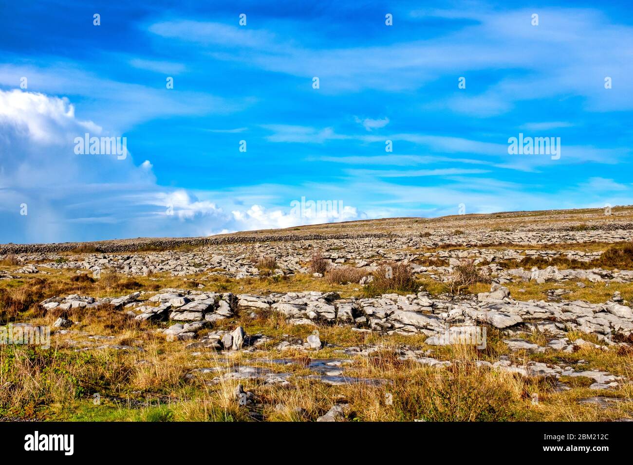 Les collines de karst Le Burren, comté de Clare, Irlande Banque D'Images