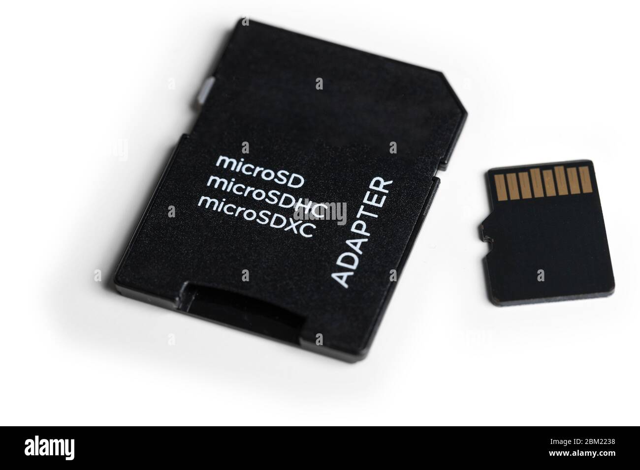 carte micro sd avec adaptateur Banque D'Images