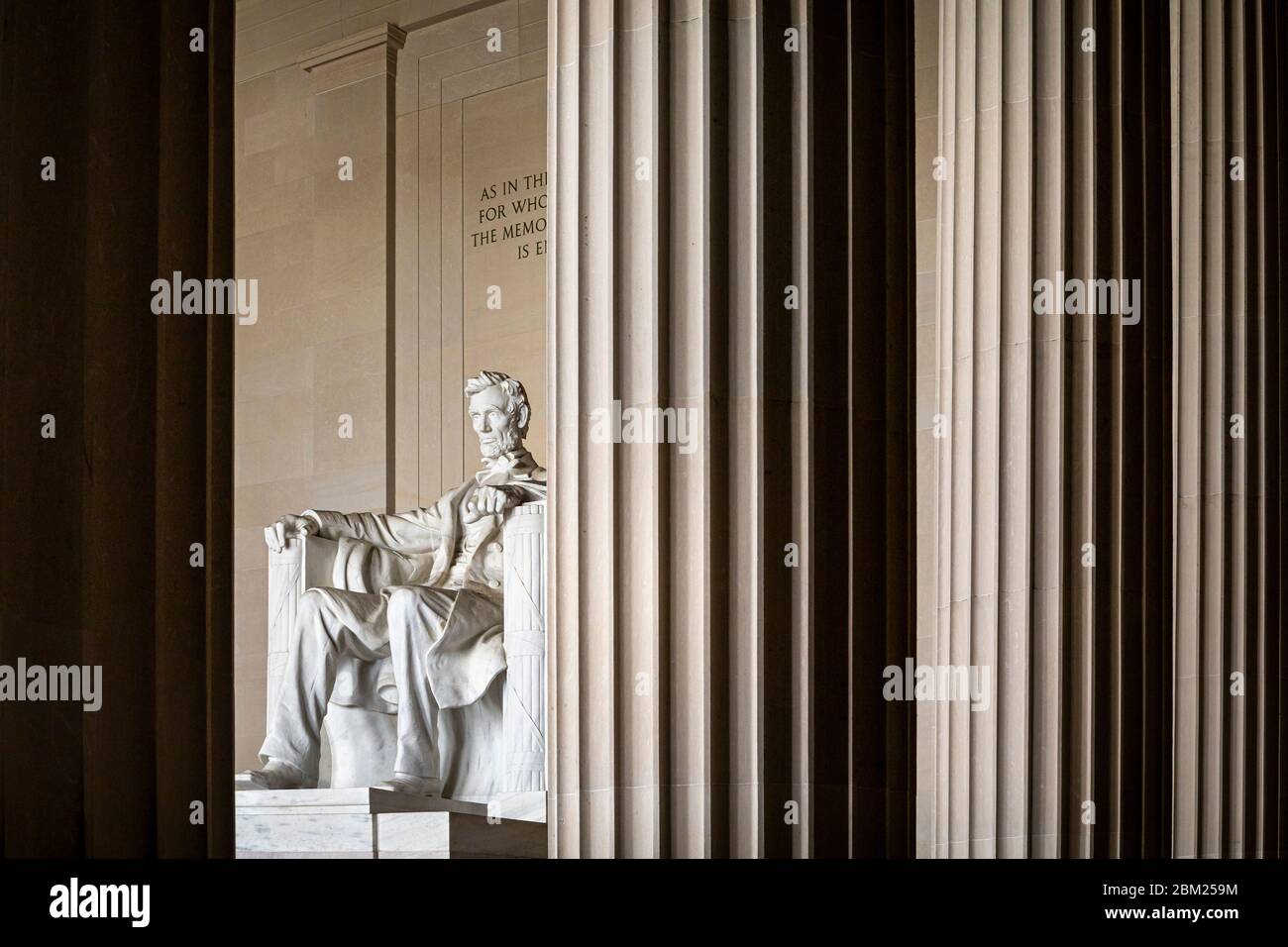 Le Lincoln Memorial à Washington, DC, Etats-Unis. Banque D'Images