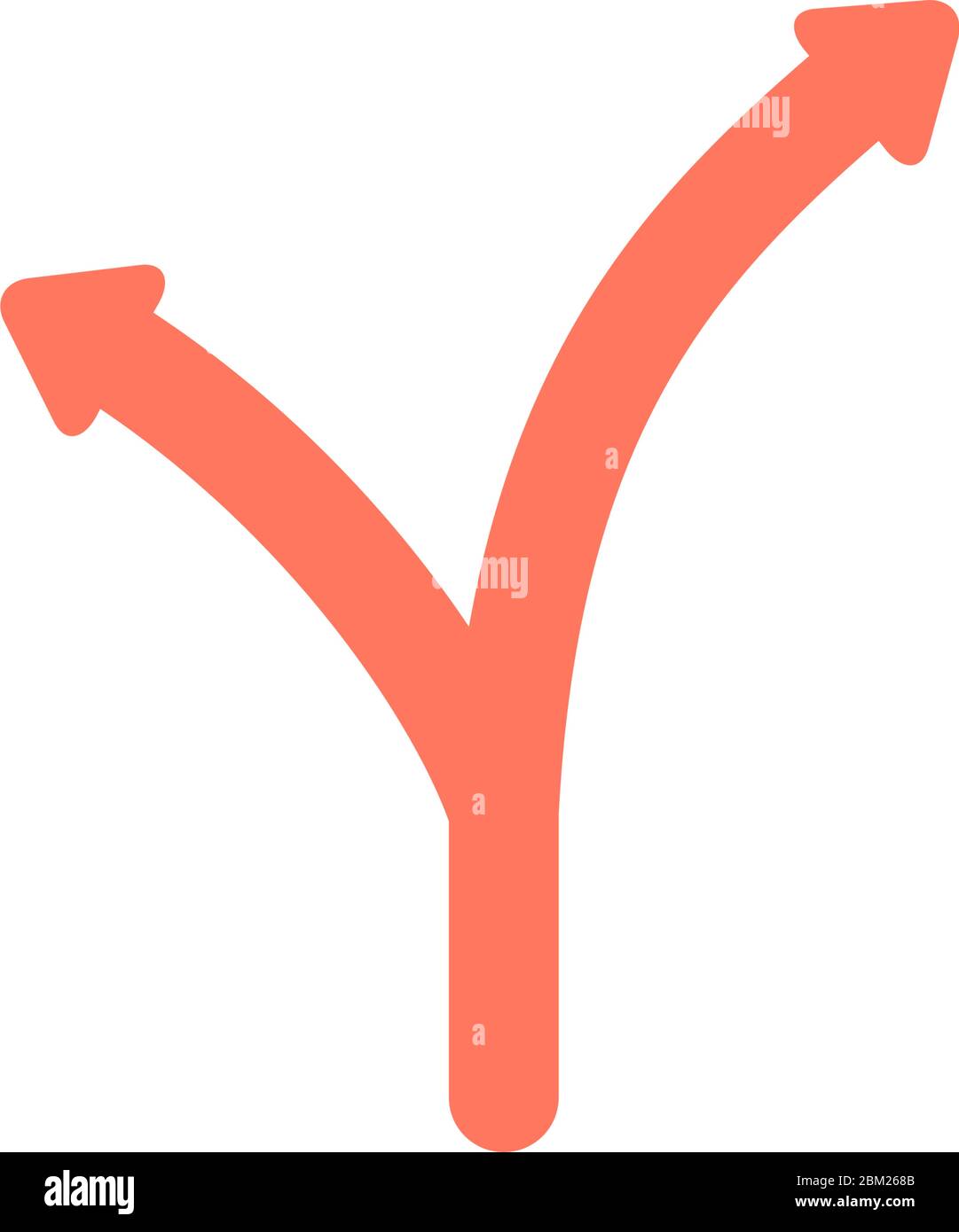 Detour Vector Icon isolé, concept de logo Detour. Illustration vectorielle de stock isolée sur fond blanc. Illustration de Vecteur
