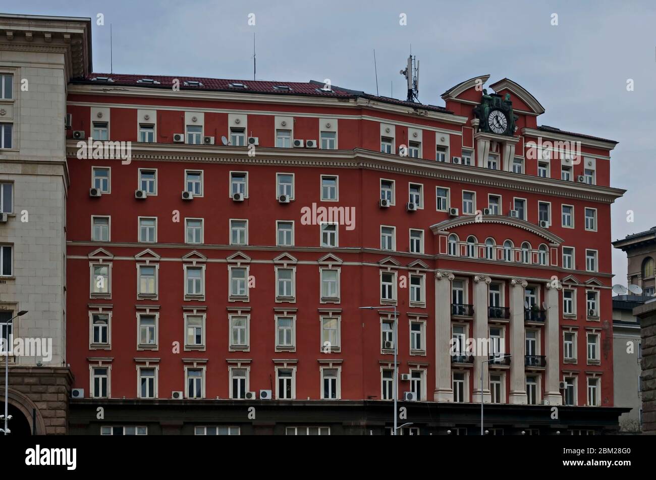 Centre administratif d'État avec le bâtiment du Conseil des ministres, Sofia, Bulgarie Banque D'Images